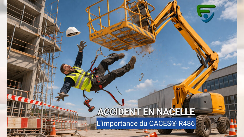 Accident en nacelle : l’importance du CACES® R486